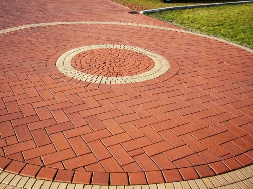 Прямоугольная тротуарная плитка в форме кольца