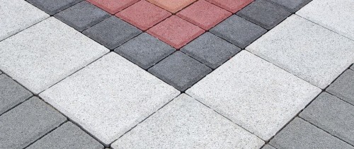 пяти цветная тротуарная плитка